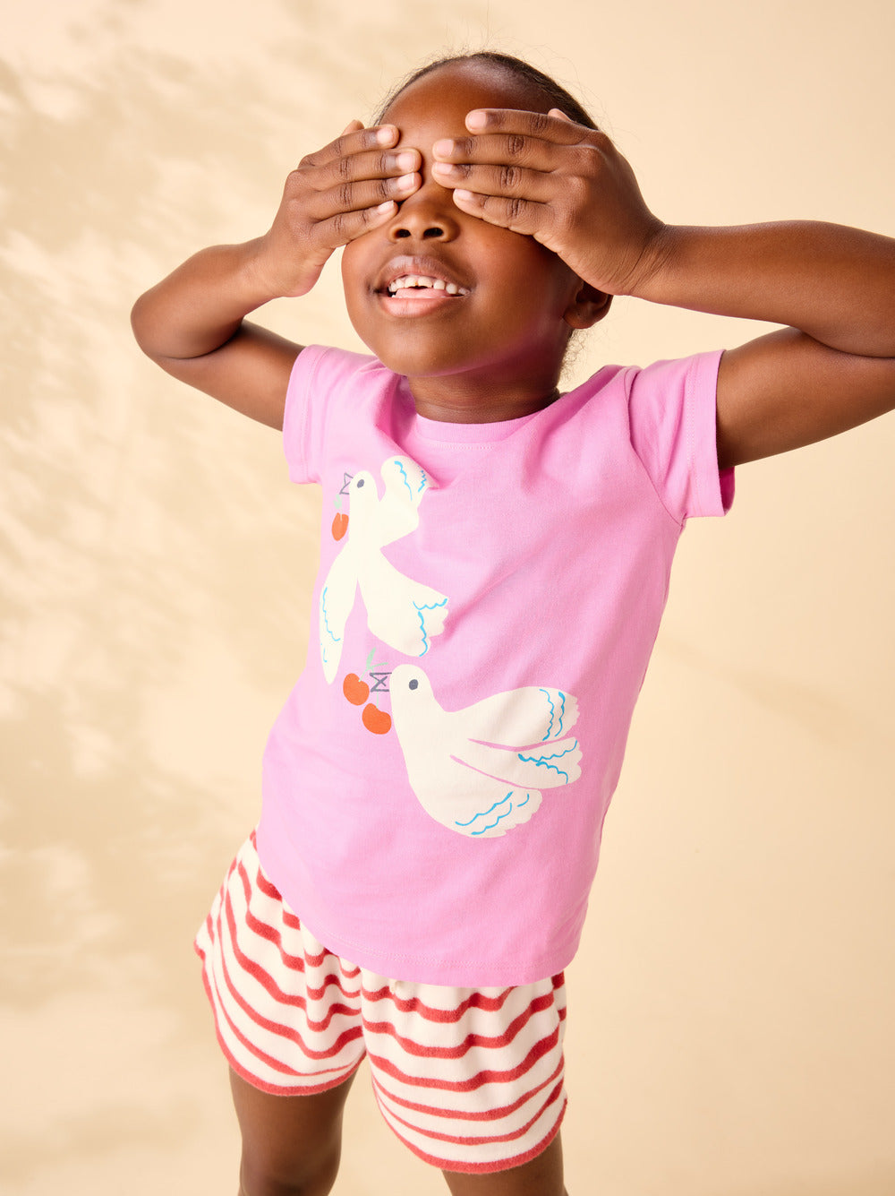 Tea Perennial Pink | Cherry Wings Graphic Tee