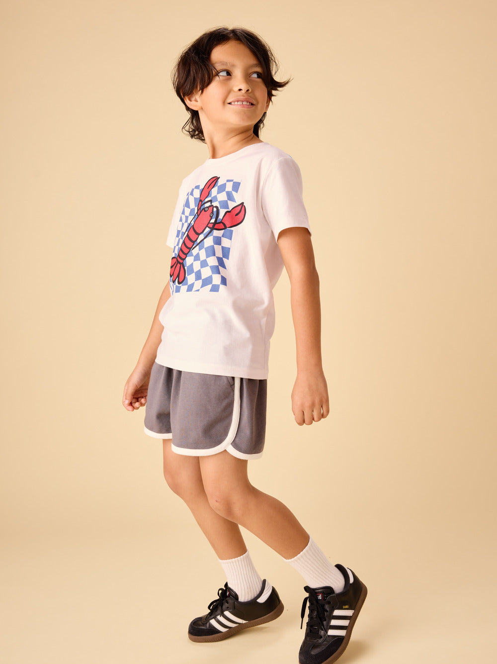 Tea Chalk | Checkerboard Catch Graphic Tee