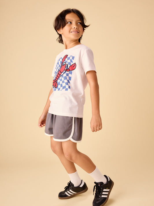 Tea Chalk | Checkerboard Catch Graphic Tee