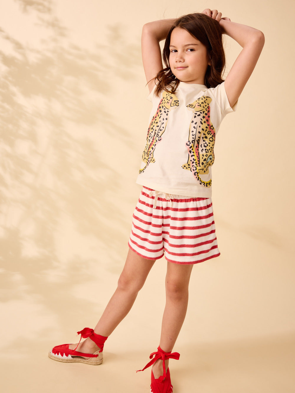 Tea Pomme | Terrycloth Stripe Short