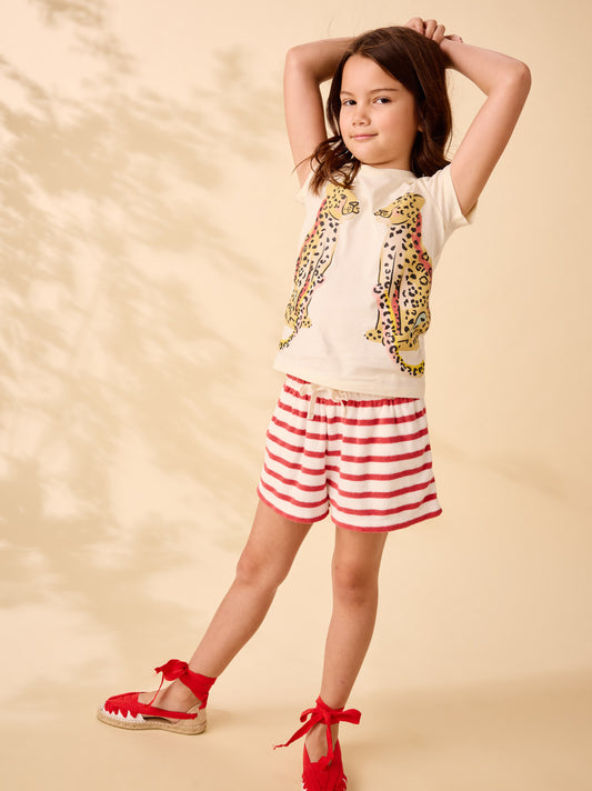 Tea Pomme | Terrycloth Stripe Short