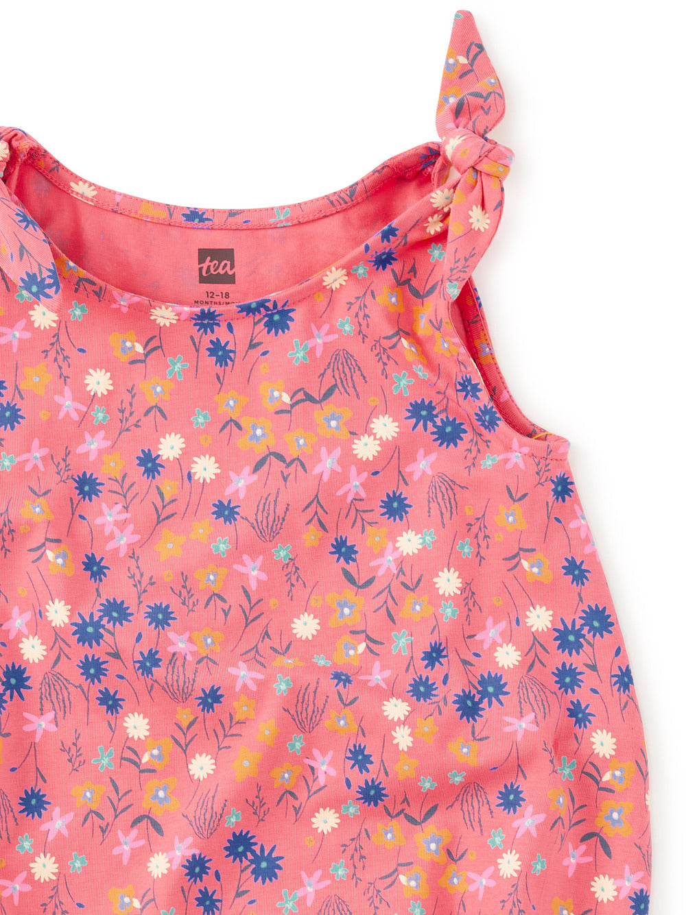 Tea Malindi Wildflowers | Tie Shoulder Romper