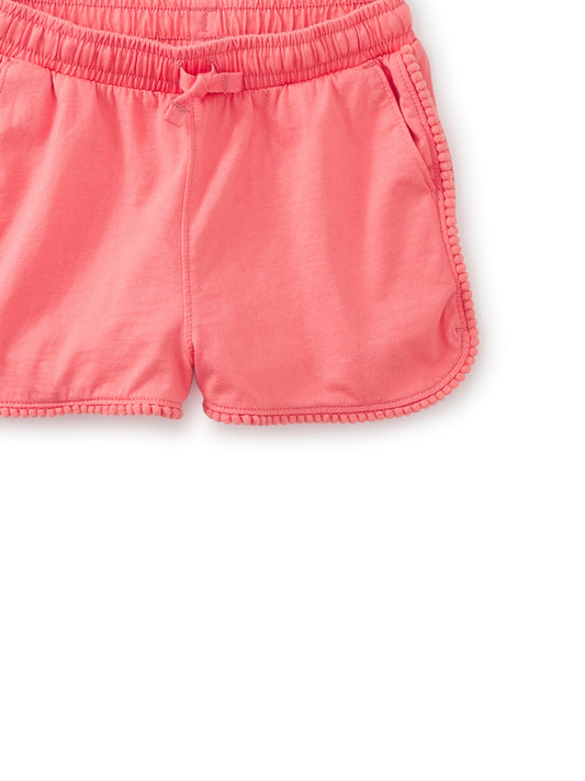 Tea Sunset Pink | Pom-Pom Gym Shorts