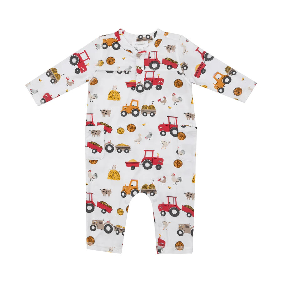 Angel Dear Happy Tractors | Romper