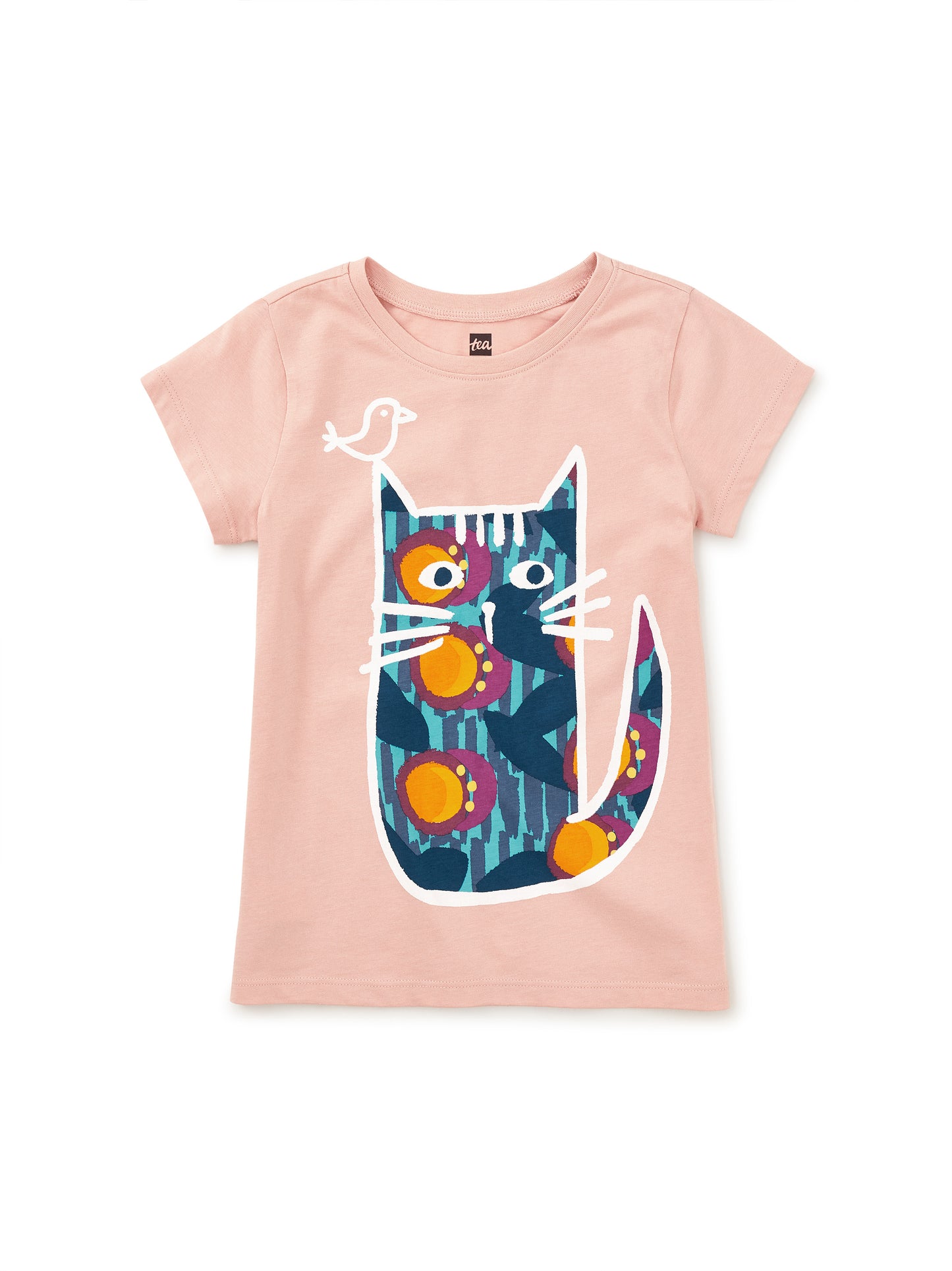 Tea Cameo Pink | Passionfruit Cat Graphic Tee