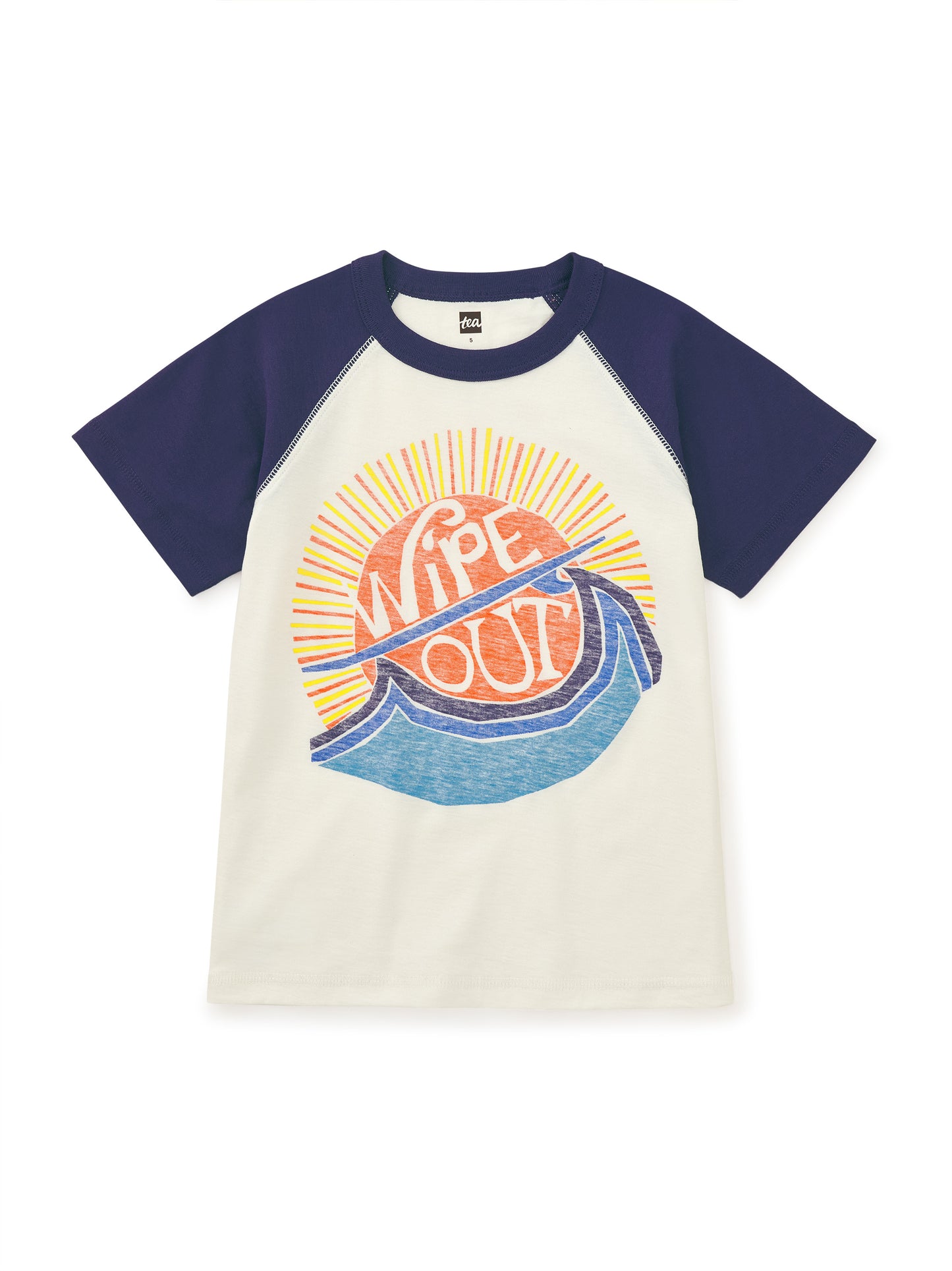 Tea Chalk | Wipe Out Raglan Tee