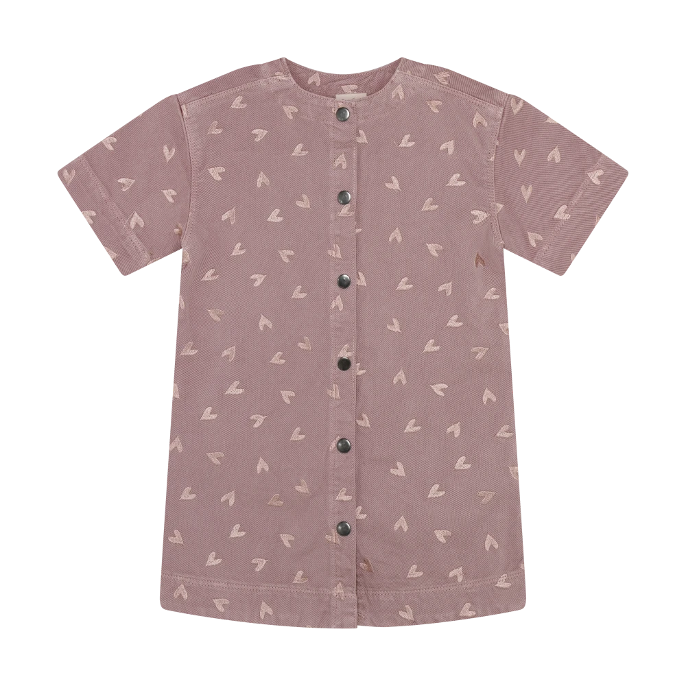 Minymo Fawn | Twill with Embroidery Dress