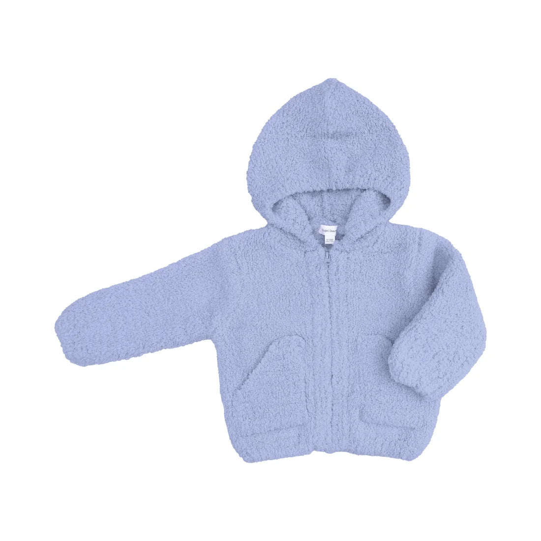 Angel Dear Dusty Blue | Chenille Hooded Jacket