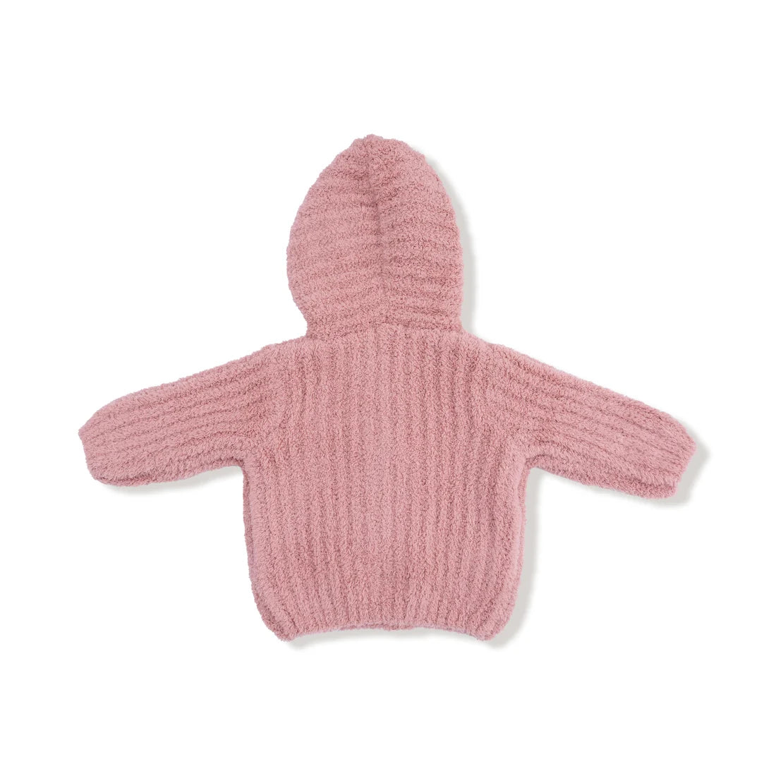 Angel Dear Rose | Chenille Hooded Jacket with Striped Texture