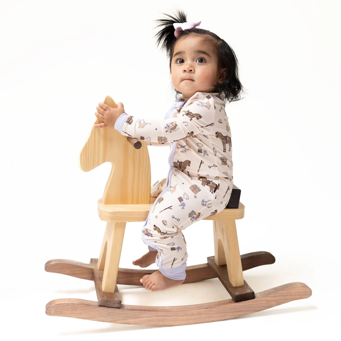 Angel Dear Pink Purple | Pretty Equestrian Convertible Romper