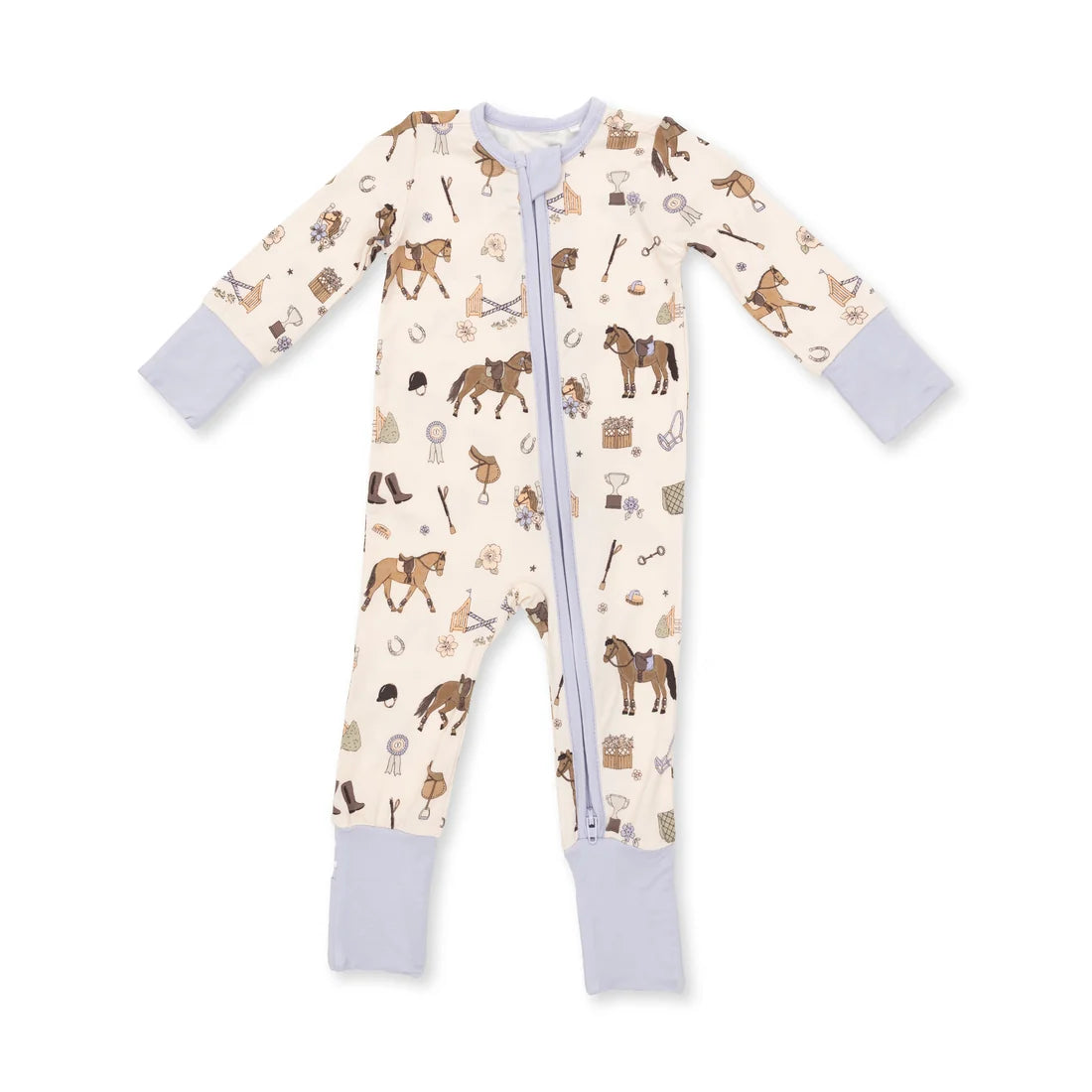 Angel Dear Pink Purple | Pretty Equestrian Convertible Romper