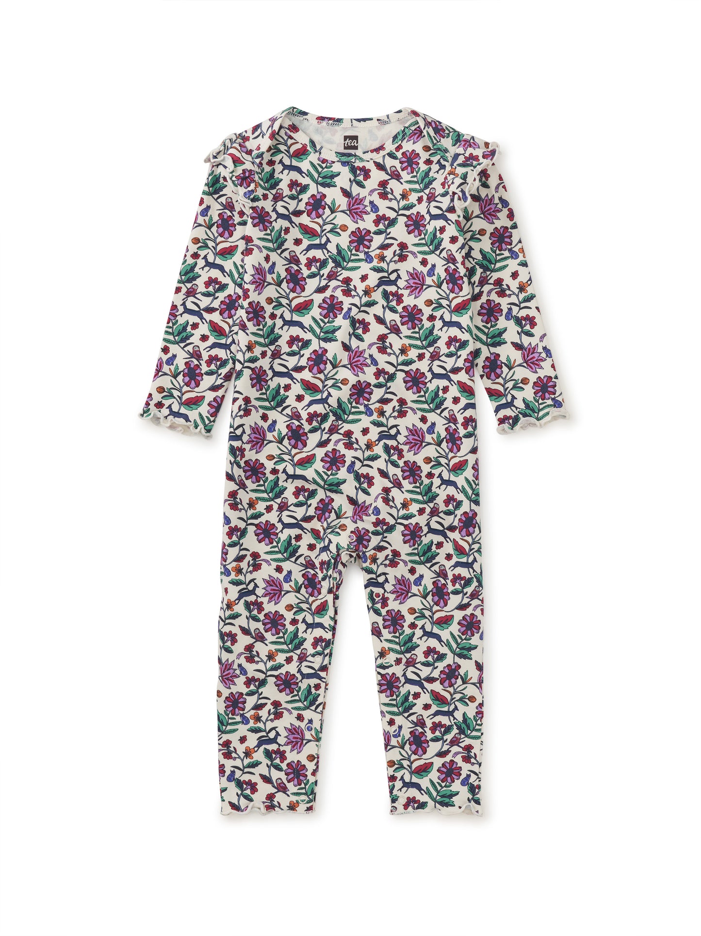 Tea Iznik Flora & Fauna | Ruffle Shoulder Romper