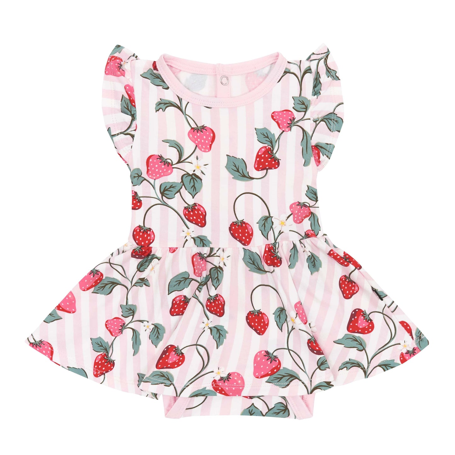 Kyte Baby Strawberry Fields | Twirl Bodysuit Dress