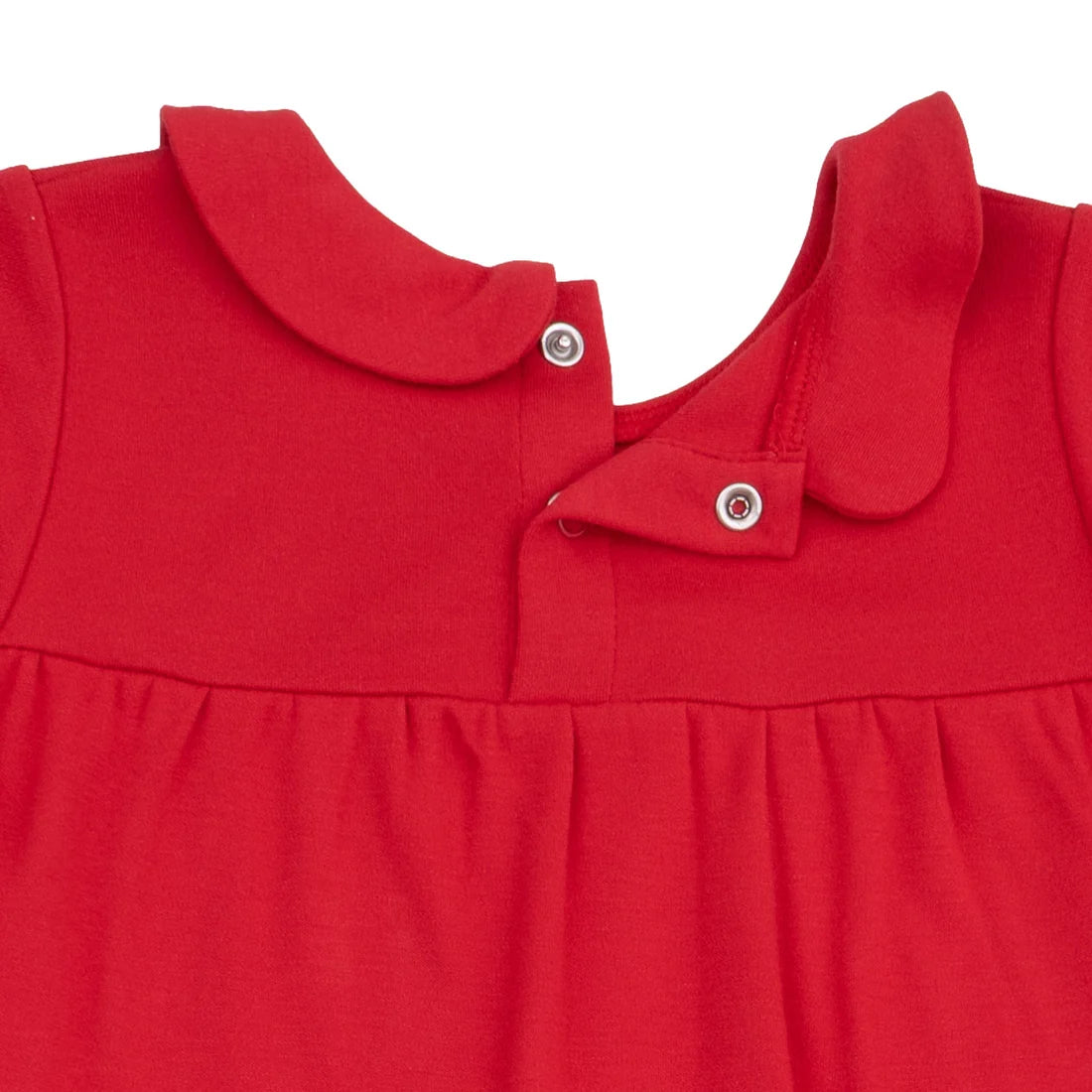 Angel Dear Red | Ribbon Long Sleeve Gown with Peter Pan Collar