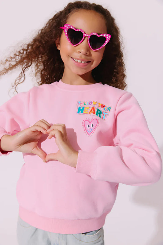 Lola + The Boys Pink | You Are Made of Stars Sweatshirt