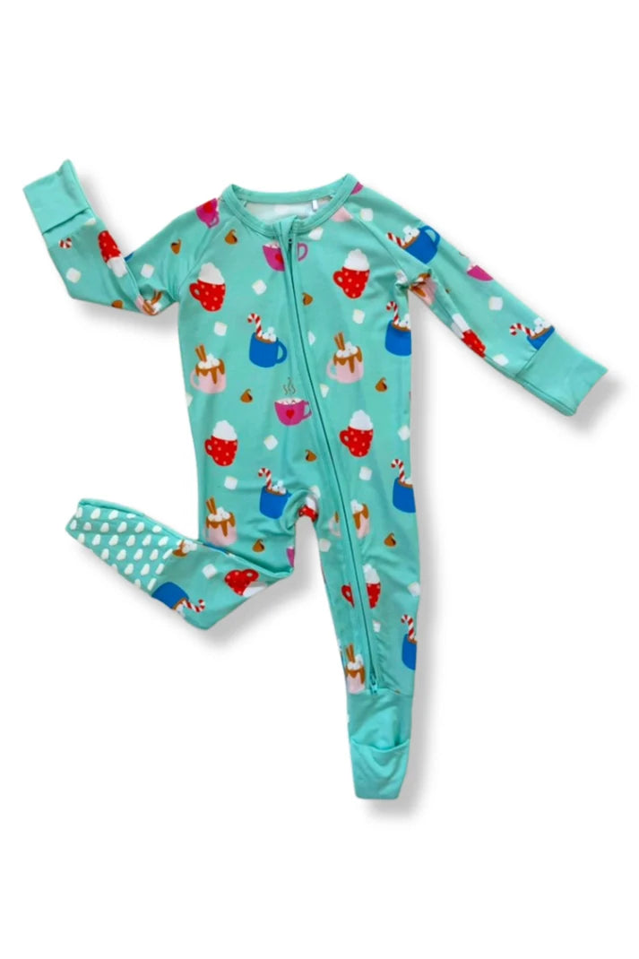 Zolly Kids Cuppa Cozy | Zippy Convertible Bamboo PJs