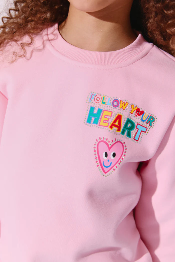 Lola + The Boys Pink | You Are Made of Stars Sweatshirt