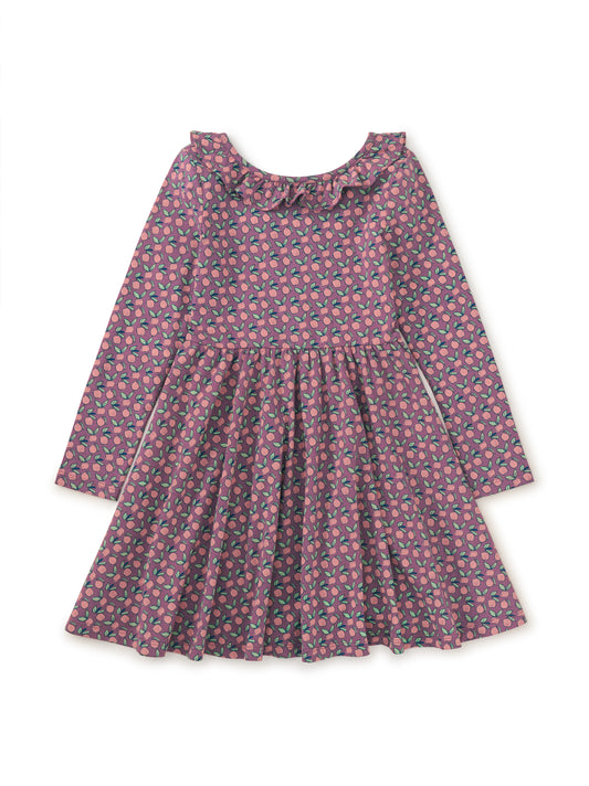 Tea Apple Ditsy | Ruffle Collar Ballet Dress