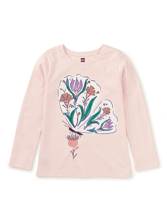 Tea Creole Pink | Painted Butterfly Graphic Tee