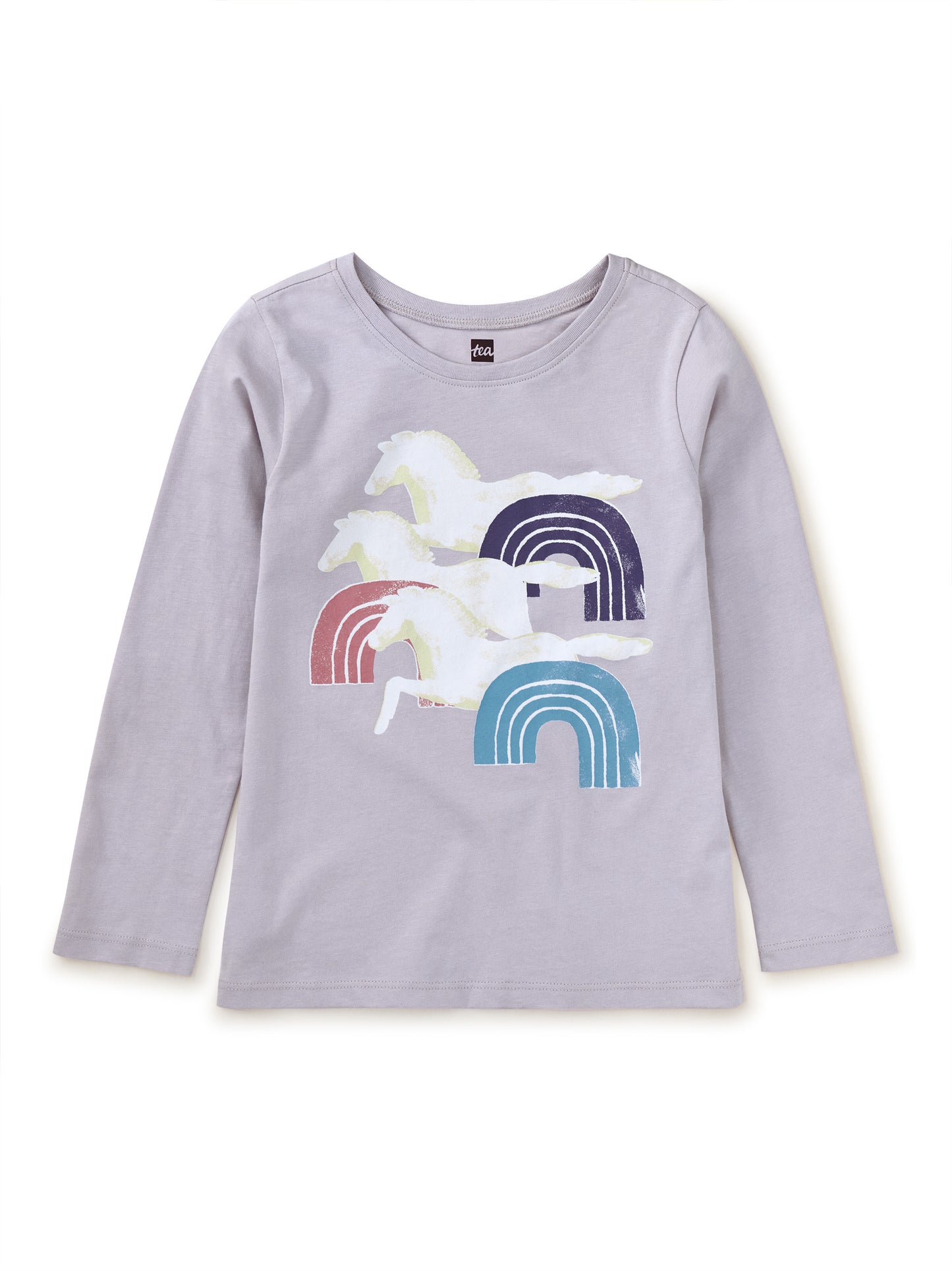 Tea Urchin Purple | Rainbows & Horses Graphic Tee