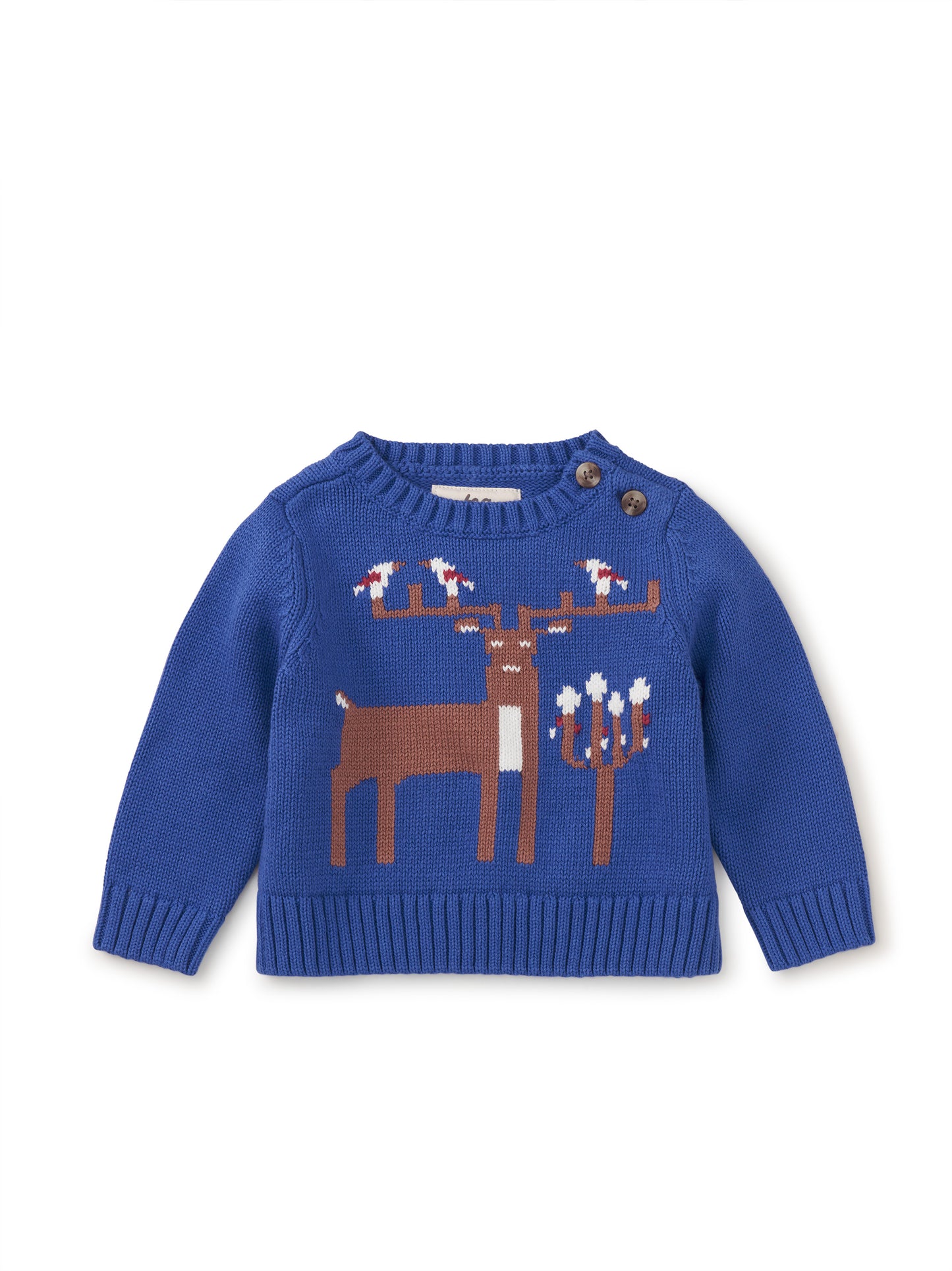 Tea Majorelle Blue | Reindeer Sweater