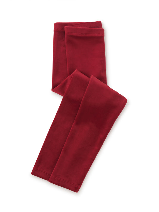 Tea Red Wagon | Velour Leggings