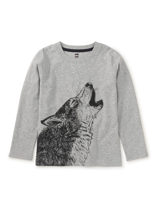 Tea Med Heather | Husky Howl Graphic Tee