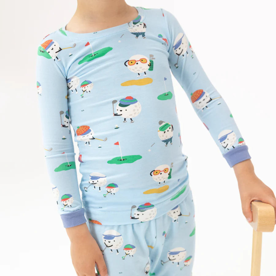 Angel Dear Blue Golf Club Pro | Long Sleeve Loungewear Set