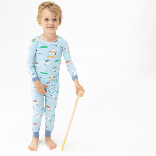 Angel Dear Blue Golf Club Pro | Long Sleeve Loungewear Set