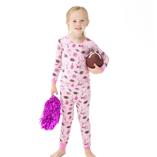 Angel Dear Pink Game Day | Long Sleeve Loungewear Set