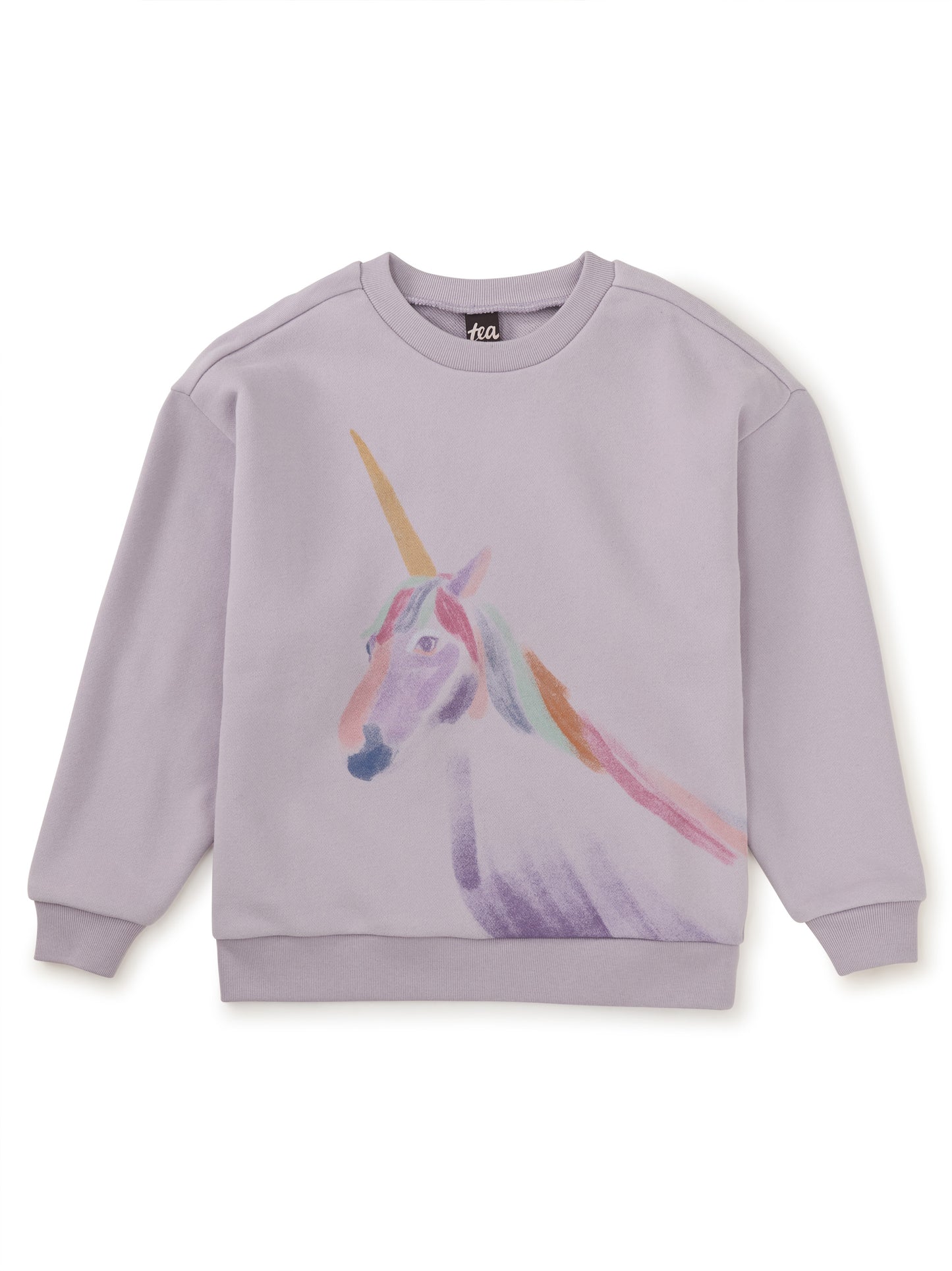 Tea Urchin Purple | Painted Unicorn Popover Sweatshirt