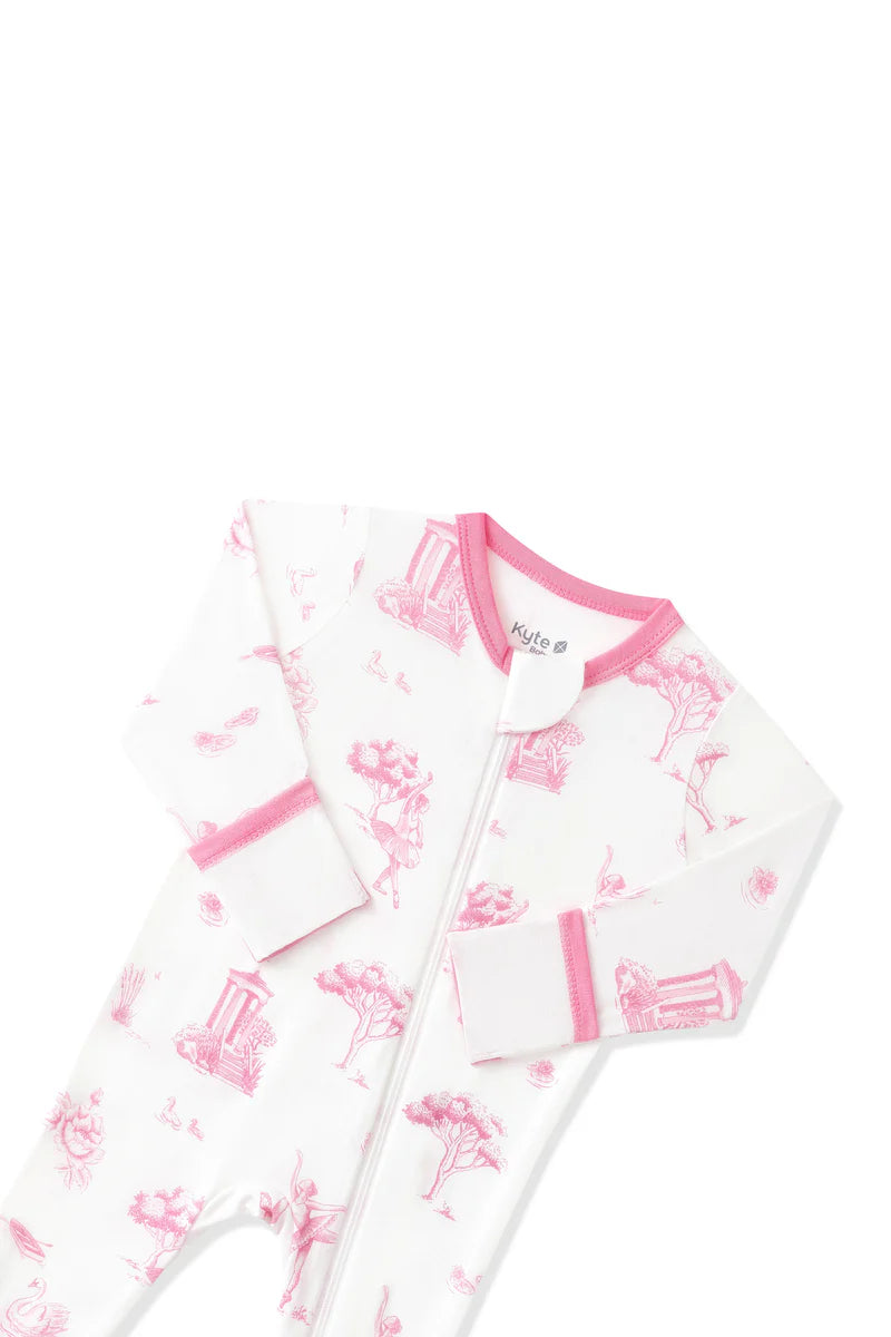 Kyte Baby Toile Ballet | Zippered Footie