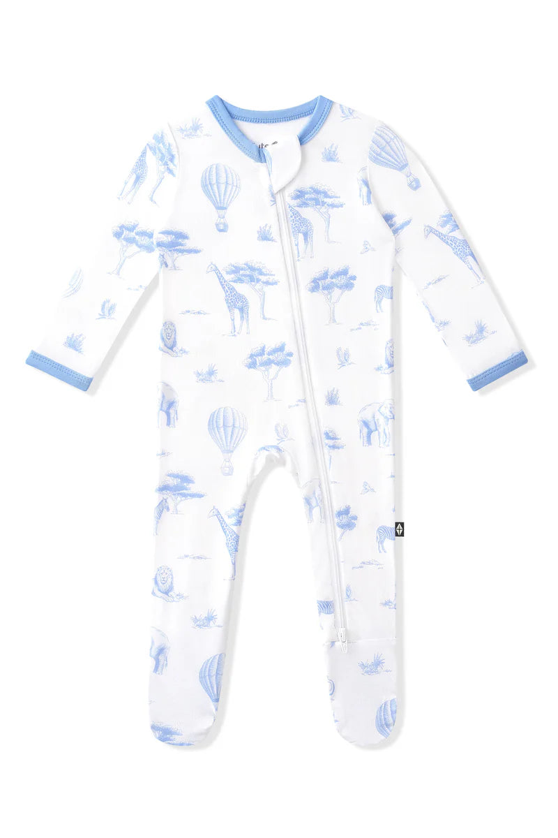 Kyte Baby Toile Safari | Zippered Footie