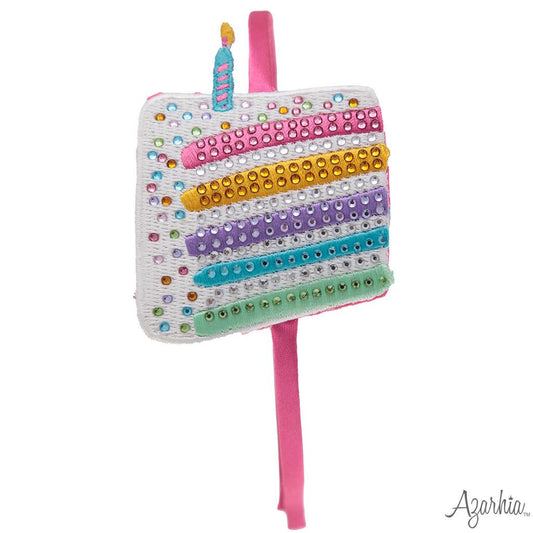 Azarhia Cake | Glitter Rhinestone Patch Birthday Headband