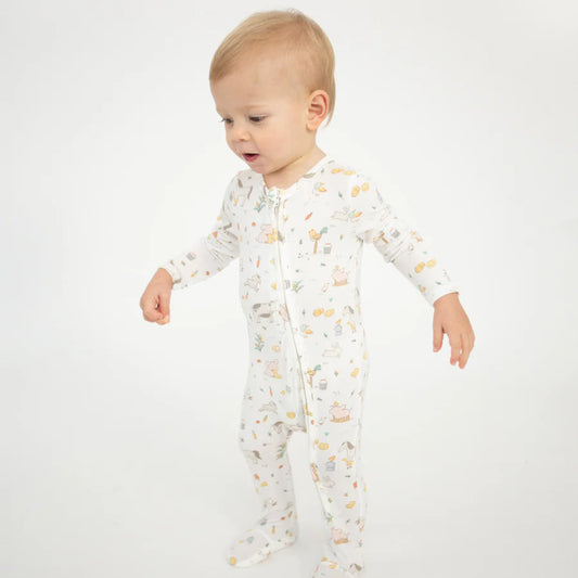 Angel Dear Farm Babies | 2 Way Zipper Footie