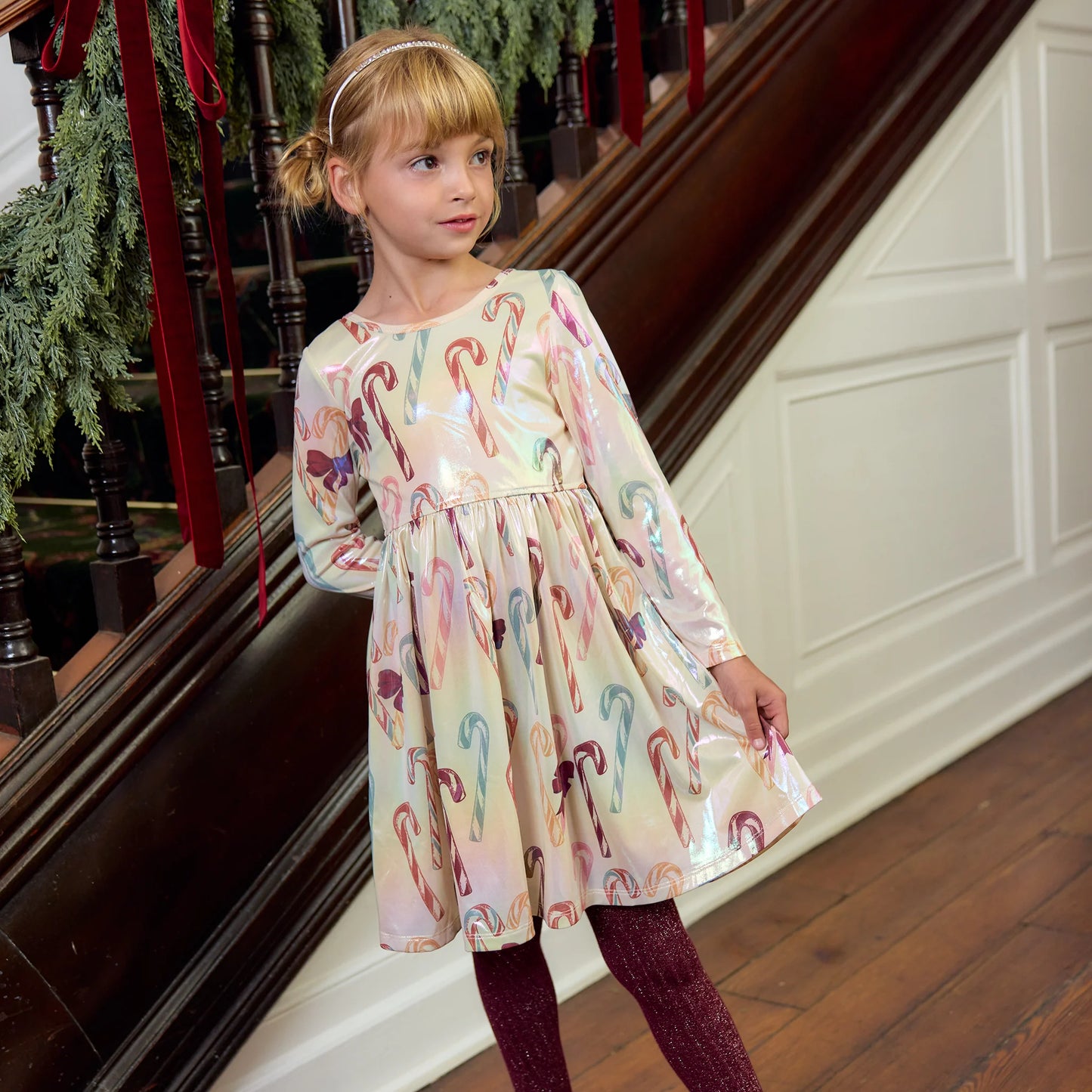 Pink Chicken Antique Candy Canes | Lame Steph Dress