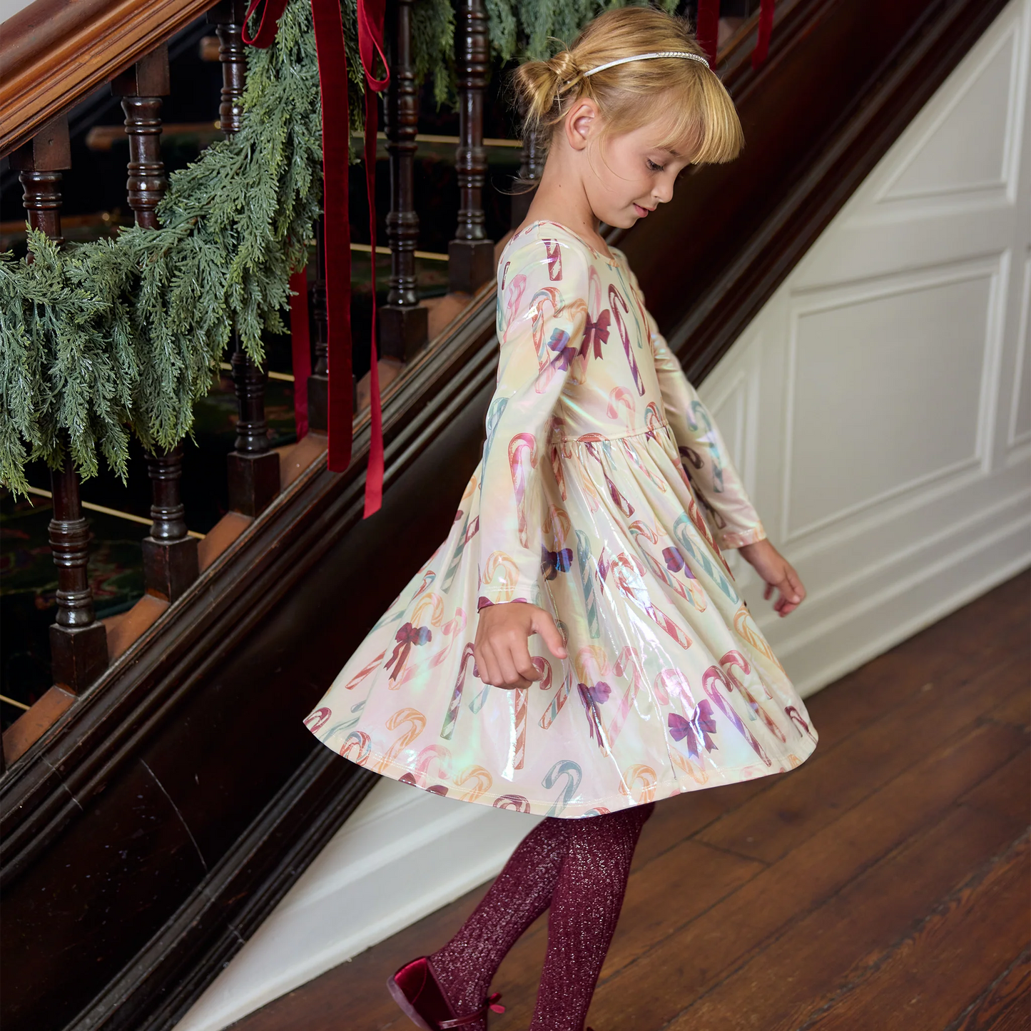 Pink Chicken Antique Candy Canes | Lame Steph Dress