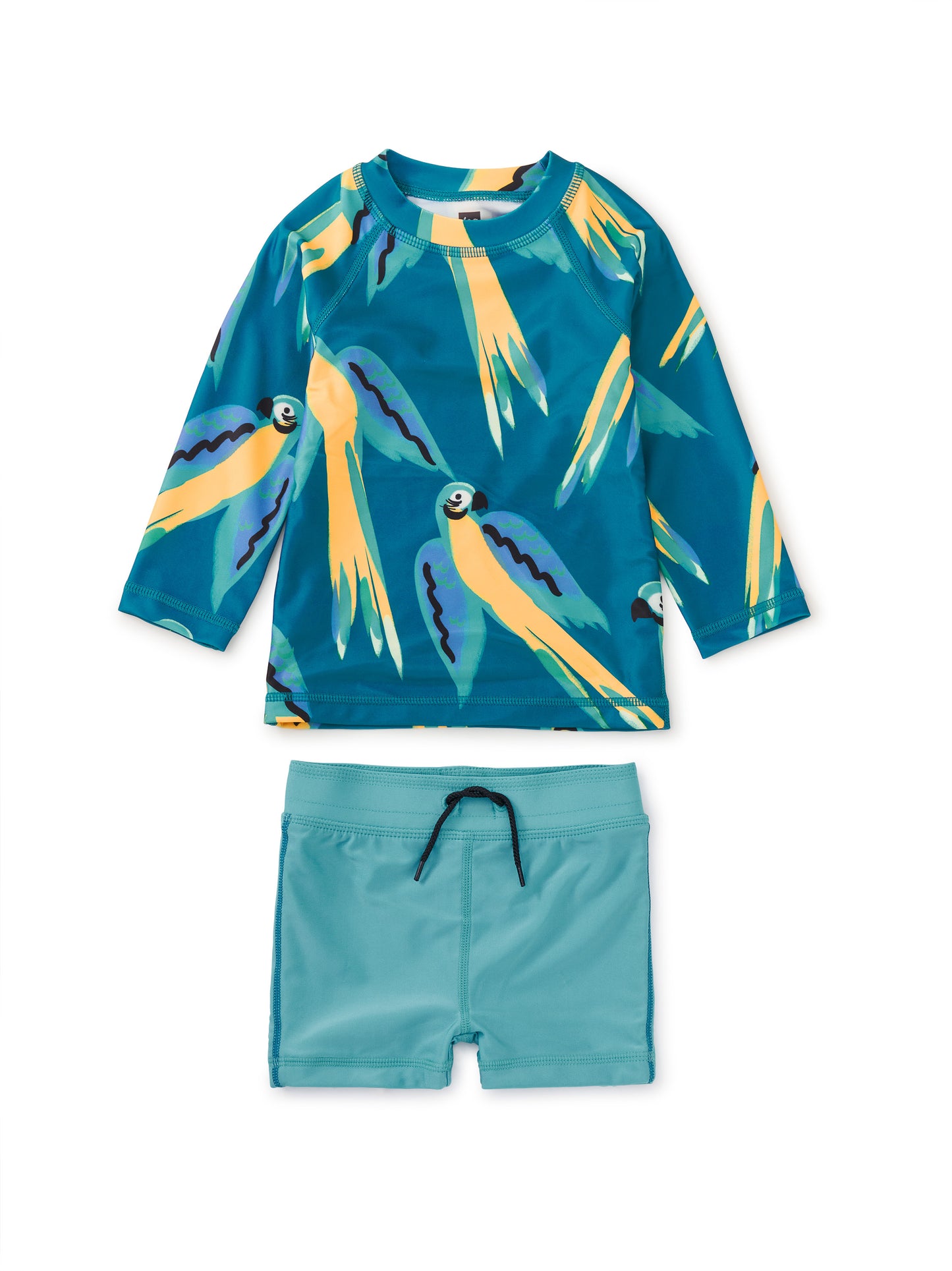 Tea Blue & Yellow | Rash Guard Swim Set