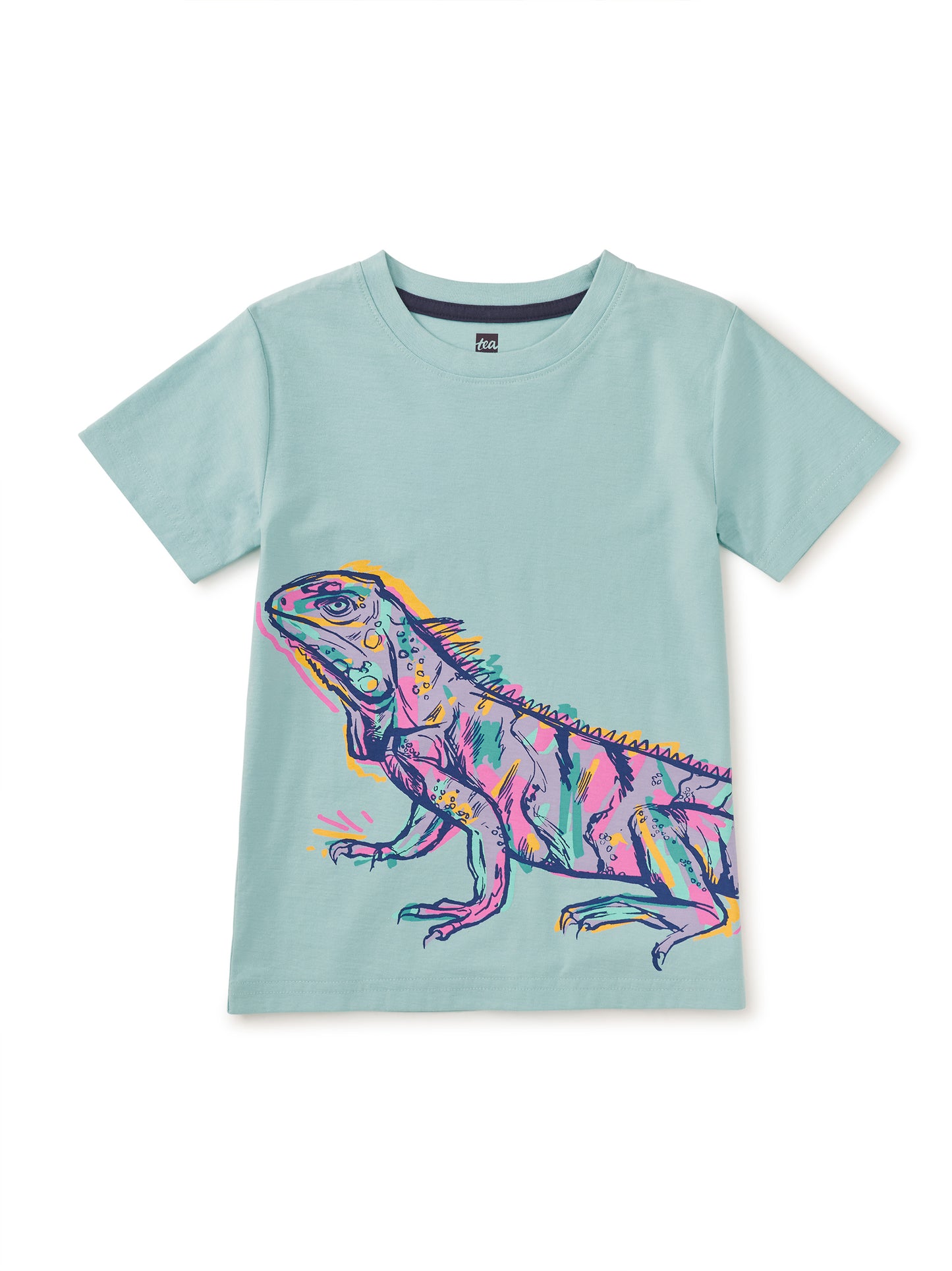 Tea Canal Blue | Graffiti Iguana Graphic Tee