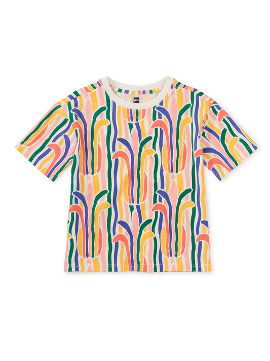 Tea Rainbow Pineapple Stripe | Easy Printed Tee