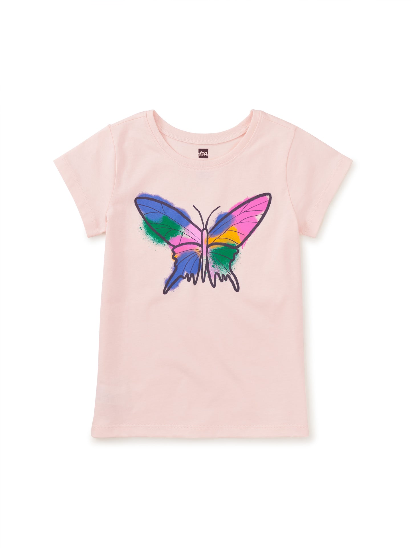 Tea Creole Pink | Graffiti Butterfly Graphic Tee