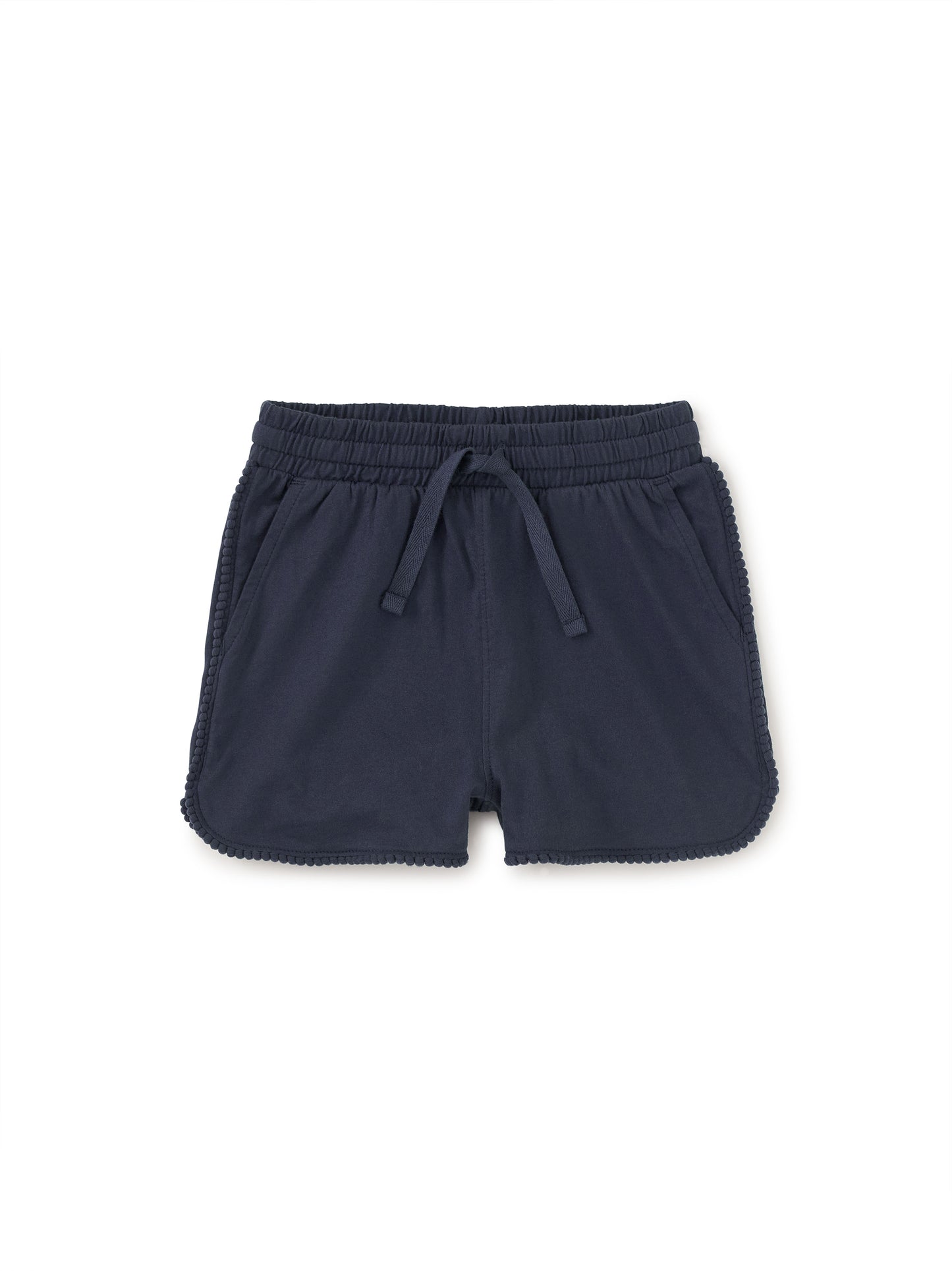 Tea Indigo | Pom-Pom Gym Shorts