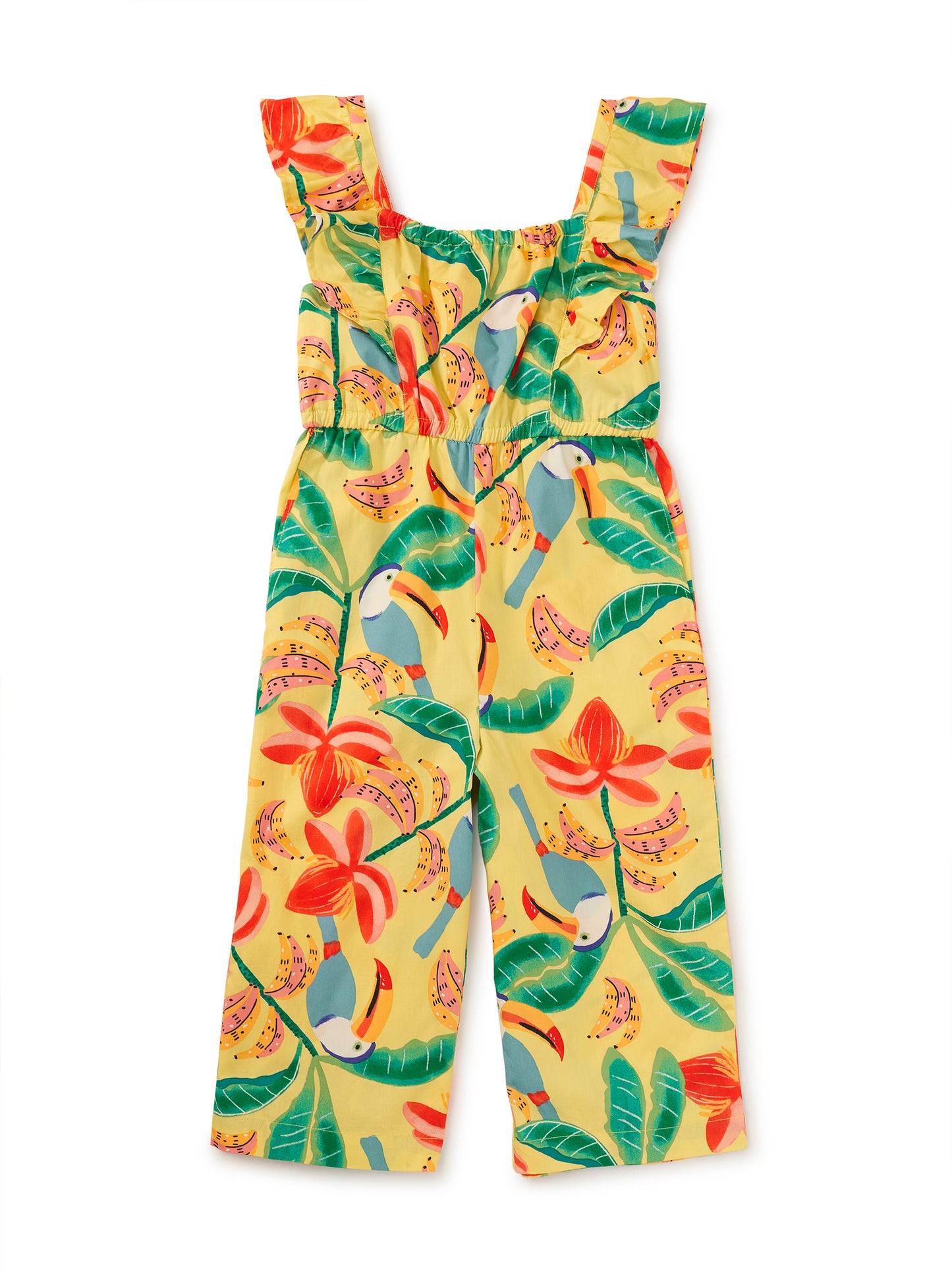 Tea Toucan Banana Tree | Flutter Strap Jumpsuit