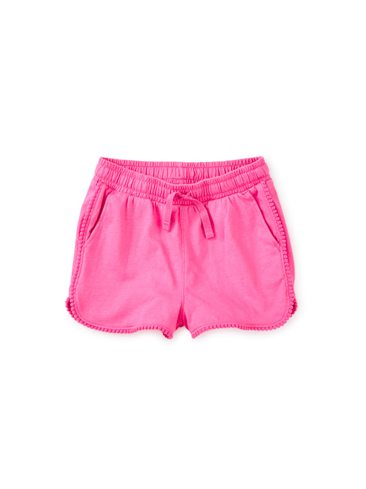Tea Carousel Pink | Pom-Pom Gym Shorts