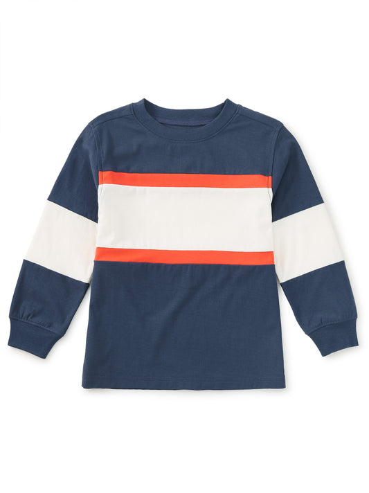 Tea Naval Blue | Colorblock Rugby Top