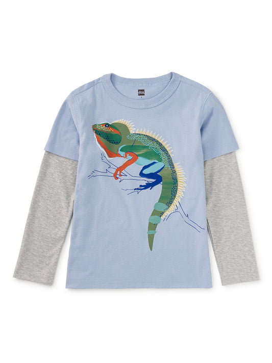 Tea Scenic Blue | Water Dragon Layered Tee