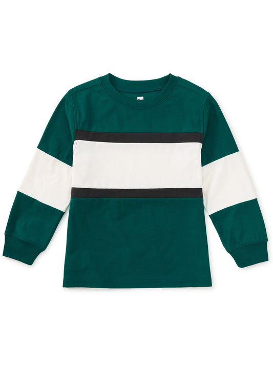 Tea Jade | Colorblock Rugby Top