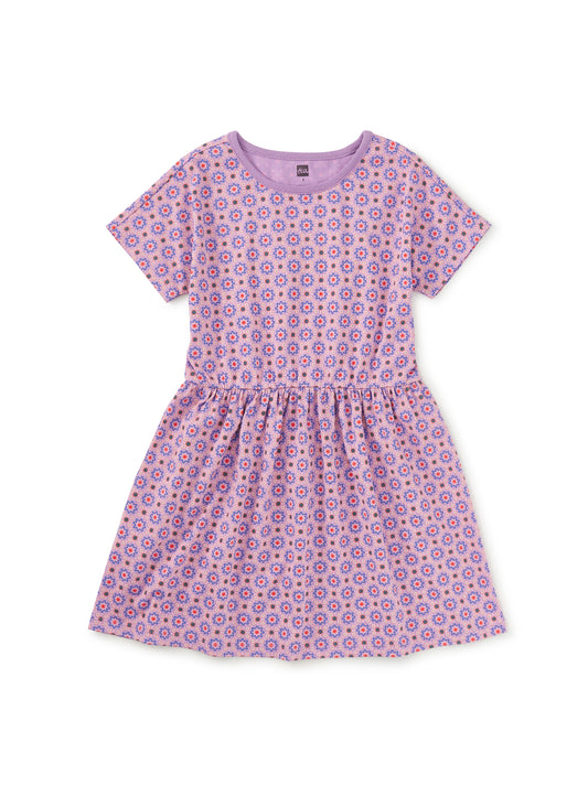 Tea Korean Tiles | Short Sleeve Twirl Dress