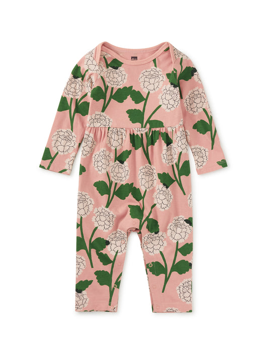 Tea Chrysanthem | Lap Shoulder Romper