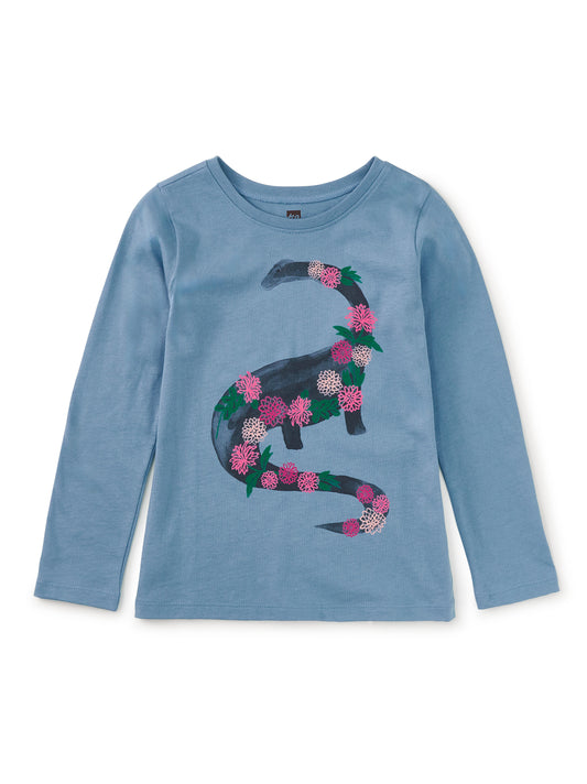 Tea Blue Tide | Dino Bouquet Graphic Tee